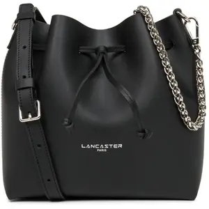 LANCASTER Petit sac bourse - Pur & Element City Noir - In - Champagne pas cher