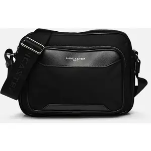 Comparateur de prix : Lancaster - Sac Reporter / Sacoche en tissu et cuir - Homme - Noir