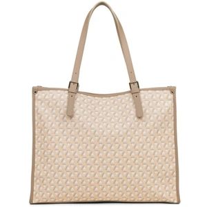 Lancaster - Grand Sac Cabas Épaule - Beige- Femme pas cher