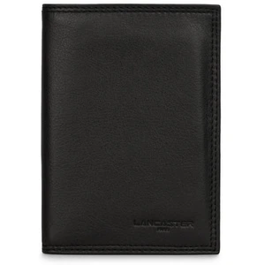 Grand Portefeuille LANCASTER Soft Vintage 3 volets Noir
