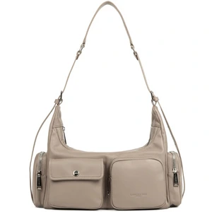 Sac a main LANCASTER Sac besace Soft Caramella pas cher