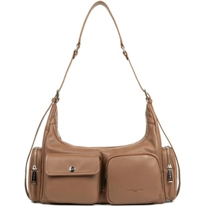 Sac a main LANCASTER Sac besace Soft Caramella pas cher