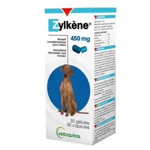 Comparateur de prix : Zylkene Compléments alimentaires stres chien chat - 30 gélules