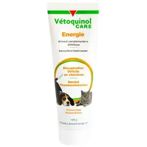 Comparateur de prix : Vetoquinol VTQ Care Energie Gel pour Chien et Chat Tube de 120 g