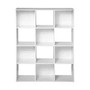 COMPO Meuble de rangement contemporain blanc mat - L 92 cm
