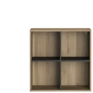 Bibliotheque 2x2 cases WATSON coloris bois clair