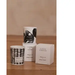 Maison 123 - Bougie Ambre et Soie blanc OS pas cher