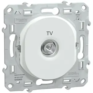 Comparateur de prix : Schneider Prise TV simple Ovalis Schneider Blanc