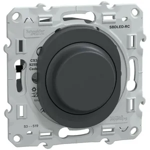 Schneider Ovalis - Variateur de lumière universel - 2/3 fils - Anthracite (S340519) pas cher