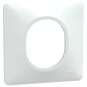 Comparateur de prix : Schneider - Ovalis - Plaque de finition - 1 poste Blanc (S320702)