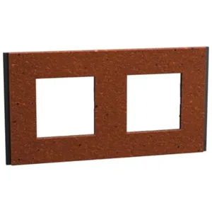 Plaque de finition 2 postes Schneider Unica Déco Signature NU600471 co... pas cher
