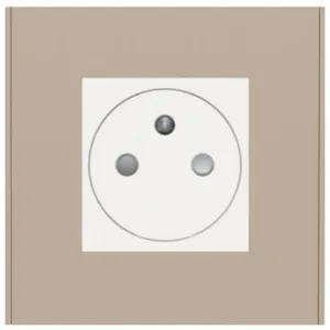 Plaque de finition 1 poste Schneider Unica Déco Essentielle NU600226 c... pas cher