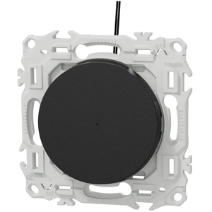 Schneider Va-et-vient ou poussoir lumineux noir Odace (S940263) pas cher