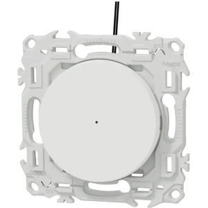 Schneider Prise TV simple mâle, sortie coaxiale, blanc craie, Odace pas cher