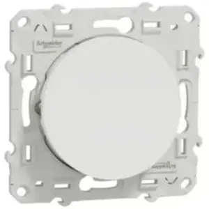 Schneider Interrupteur va et vient lumineux Odace 230 V blanc pas cher