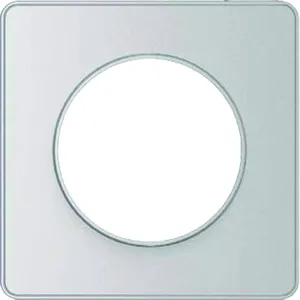 Schneider Plaque 1 poste Schneider Odace touch alu liseré alu pas cher