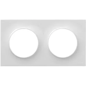 Schneider Plaque de finition 2 postes Odace Styl pas cher
