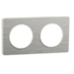 Schneider Plaque de finition 2 postes pas cher