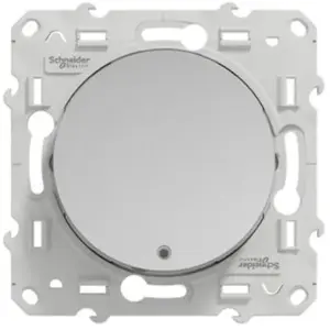 Mécanisme poussoir lumineux Schneider Odace aluminium pas cher