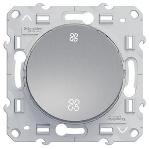 Schneider Interrupteur VMC Odace aluminium pas cher
