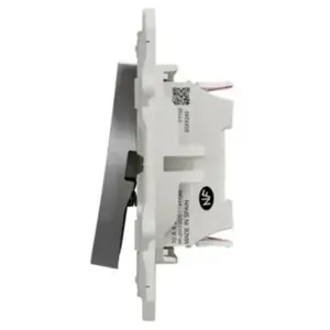 Interrupteur va-et-vient + poussoir Schneider Odace aluminium
