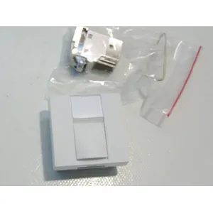 Schneider Electric - Prise RJ45 Cat6 ftp blanc polaire type 45 (45X45mm) altira ALB44316N pas cher