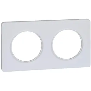 Comparateur de prix : Schneider S520804 Plaque 2 postes Odace Touch Liseré blanc