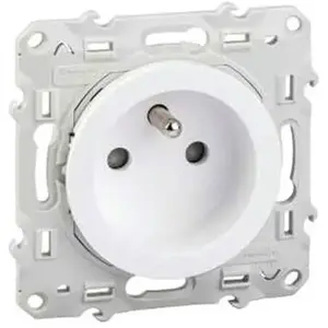Comparateur de prix : Prise de courant 2p+t odace 'a vis connexion rapide blanc