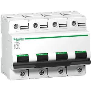 Disjoncteur C120N 4P 63 a courbe d 10 kA Schneider A9N18390 pas cher