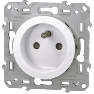Comparateur de prix : Schneider Prise 2 PH+T - bornes à vis - blanc - Odace SCHNEIDER