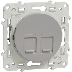 Odace prise double rj45 grade 3 multimédia cat. 6 stp à vis schneider pas cher