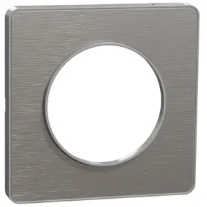 Comparateur de prix : Plaque Schneider Odace Touch Alu Brossé 1 Poste