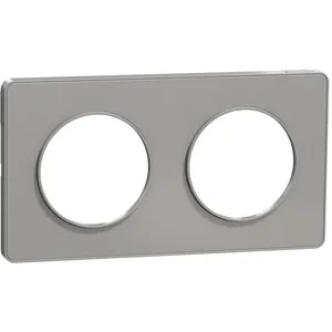 Comparateur de prix : Schneider Plaque ODACE TOUCH horizontal/vertical aluminium 2 postes - - S530804