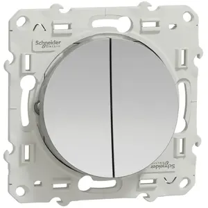 Comparateur de prix : Double va-et-vient ODACE aluminium - Schneider - S530214 TU