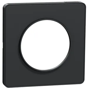 Schneider Plaque 1 poste Schneider Odace Anthracite Soft pas cher