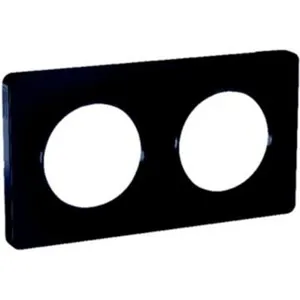 Comparateur de prix : Schneider - Plaque de finition 2 postes horizontal/vertical anthracite Odace