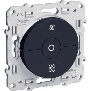 ODACE INTERRUPTEUR VMC ANTHRACITE AVEC POSITION ARRÊT À VIS SCHNEIDER ...