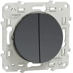 Comparateur de prix : Schneider Double va et vient - Anthracite - ODACE SCHNEIDER