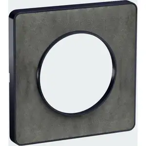 Comparateur de prix : plaque Schneider odace touch - 1 poste - ardoise - liseré anthracite