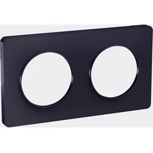 Comparateur de prix : Schneider Plaque ODACE TOUCH horizontal/vertical anthracite 2 postes - - S540804