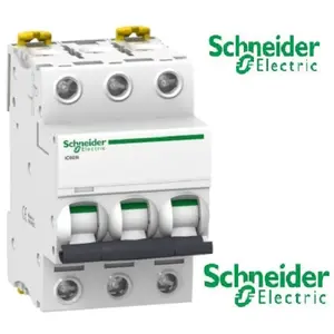 Comparateur de prix : Disjoncteur modulaire tripolaire Schneider Acti9 iC60N 6A courbe D
