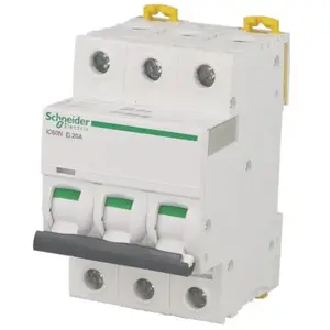 Comparateur de prix : Disjoncteur modulaire tripolaire Schneider Acti9 iC60N 40A courbe D