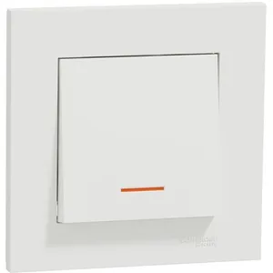 Interrupteur va-et-vient lumineux complet Miluz, SCHNEIDER ELECTRIC, b... pas cher