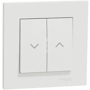Interrupteur volet roulant complet Miluz, SCHNEIDER ELECTRIC, blanc pas cher