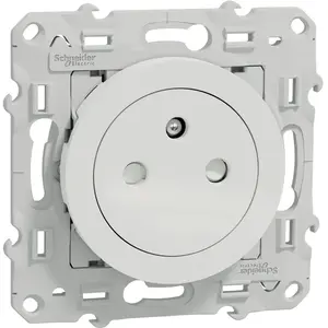 Comparateur de prix : Prise de courant - Schneider - Odace Styl - Blanc - 16A - 250V - 2P+T