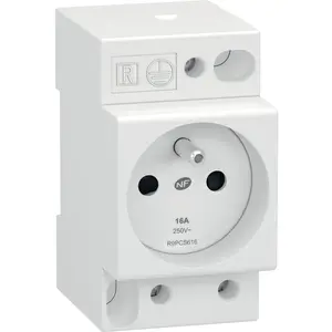Comparateur de prix : Schneider R9PCS616 Prise de courant modulaire 2P+T - 16 A