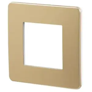 Schneider - Plaque de finition 1 poste cuivre Unica pas cher