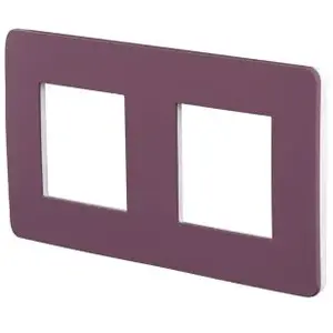 Schneider Plaque de finition 2 postes prune Unica