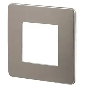 Schneider - Plaque de finition 1 poste bronze avec liseré Unica pas cher