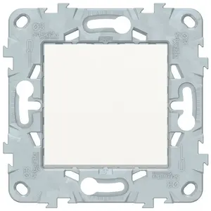 Schneider Bouton poussoir 10A connexion rapide blanc Unica